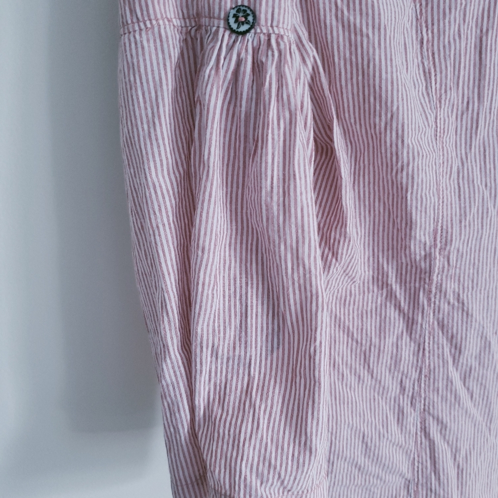 American Rag Cie Peach Button Down Shirt Medium - Picture 6 of 10